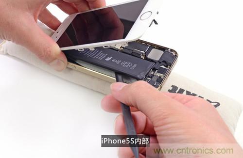 土豪金iPhone 5S拆解：內部結構升級，維修難度增加