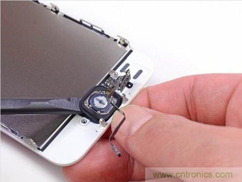 土豪金iPhone 5S拆解：內部結構升級，維修難度增加