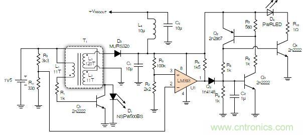 神級反激式開關(guān)電源,在1.1V電壓下點亮了HBLED燈!