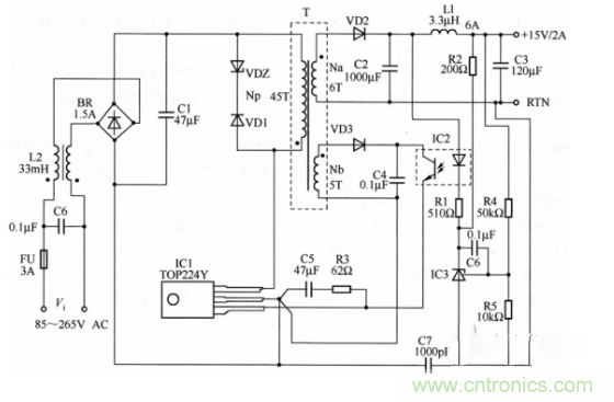 六款簡單的開關電源電路設計，內附原理圖詳解